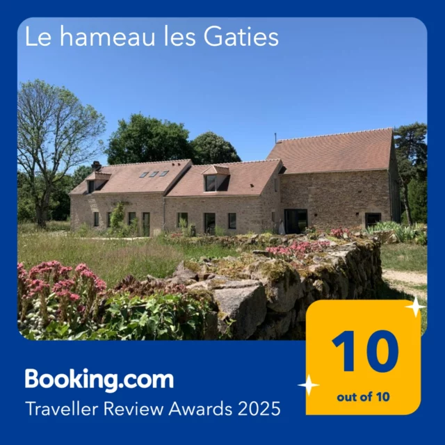 Grande nouvelle pour Le Hameau Les Gaties !🏆✨

Nous sommes fiers et heureux de vous annoncer que nous avons reçu un "Traveler Review Award 2025" de notre cher partenaire Booking avec une note incroyable de 10/10.
Un immense merci à vous tous qui contribuez à cette récompense 😘 !!!
#lesgaties #TravellerReviewAwards2025 @bookingcom #mybourgogne @mybourgogne #guesthouse