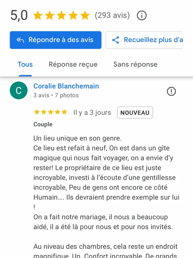 ✨ Un grand merci à Coralie & Sacha✨

Recevoir des mots aussi sincères et chaleureux nous touche énormément 💖.
Leur mariage au Hameau Les Gâties restera un beau souvenir partagé, et c’est toujours un plaisir de pouvoir accompagner les couples dans ces moments uniques de leur vie.

👉 « Un lieu unique en son genre… Le propriétaire est juste incroyable, investi, à l’écoute et d’une gentillesse incroyable… Nous avons passé un super mariage dans un lieu exceptionnel 🥰 »

Ces témoignages nous motivent chaque jour à continuer de faire du Hameau un lieu d’accueil à la fois chaleureux, confortable et inoubliable 🌿.

Merci encore Coralie & Sacha pour votre confiance et vos mots.
Au plaisir de vous accueillir à nouveau, pour fêter d’autres beaux moments ✨

📍 Le Hameau Les Gâties – Yonne, Bourgogne
#lesgaties 
#mariage #hebergement #bourgogne #yonne #gitecharme #evenementiel #souvenirsinoubliables