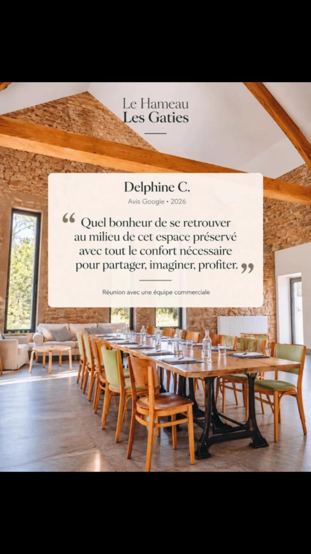 Et si votre prochain séminaire se déroulait dans un lieu entièrement privatisé, au cœur du Morvan, entre Paris et Lyon ?

Au Hameau Les Gaties, vous pouvez organiser vos séminaires, réunions, journées de travail, team building ou séjours professionnels, à la journée ou sur plusieurs jours, avec une organisation adaptée à vos besoins.

Le Hameau peut accueillir jusqu’à 50 personnes pour vos événements professionnels, avec une salle de réception pouvant accueillir jusqu’à 80 personnes selon la configuration.

Côté hébergement, 18 personnes peuvent dormir sur place :
• La maison principale : 5 chambres, jusqu’à 11 personnes.
• L’appartement indépendant : 3 chambres, jusqu’à 7 personnes.

Pour les groupes plus importants, les hébergements peuvent être complétés facilement grâce à l’offre hôtelière d’Avallon, dont le centre-ville se situe à moins de 10 minutes du Hameau.

Sur place, vous disposez d’une grande salle de réception, de cuisines parfaitement équipées, d’espaces de convivialité, d’une connexion fibre très haut débit et d’un parking avec borne de recharge électrique 22 kW.

Côté accessibilité : moins de 15 minutes de la sortie 22 de l’A6, environ 2h30 de Paris et 2h30 de Lyon.

Et puis il y a le cadre : depuis le Hameau, vous pouvez partir directement à pied dans la forêt. Un environnement préservé pour travailler, prendre l’air, se retrouver et créer du lien entre collègues.

Chaque séminaire peut être construit sur mesure : restauration, activités, animations, intervenants locaux, organisation des journées…

Que ce soit pour une journée ou plusieurs jours, avec ou sans hébergement, je serai heureux d’échanger avec vous sur votre projet.

Martin
07 56 81 66 67
www.lesgaties.fr
#lesgaties #seminaire #seminaireentreprise #teambuilding #bourgogne
